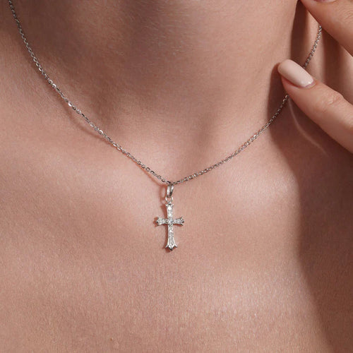 Lhpp0003 Sterling Silver Cz Cross