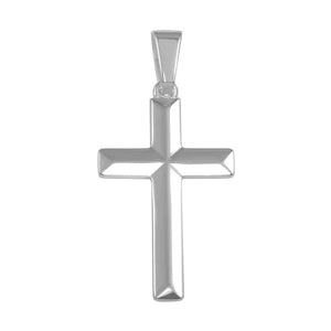 Lhp00042 Sterling Silver Men's Cross High Polish 18'' chain