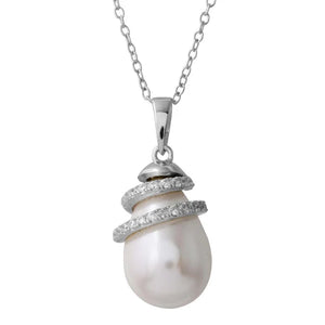 Lhp01221 Sterling Silver Pendant Wrap Pearl