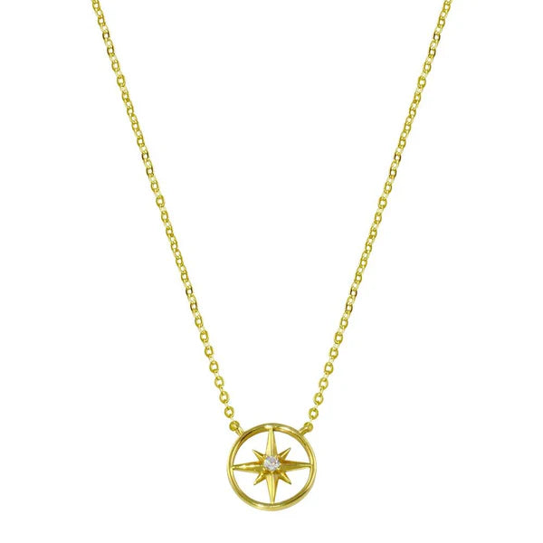 Lhp01774 Sterling Silver Necklace Star