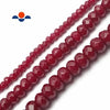 Lhe9866 Real Stone Hand Beaded Earring Red Jade Assorted Beads