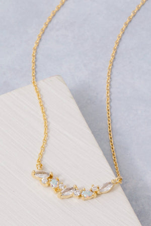 Lhn10292 Fashion Necklace Cz Stones