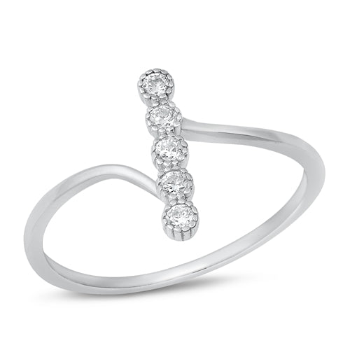 Lhr9107266 Sterling Silver Cz Long Ring