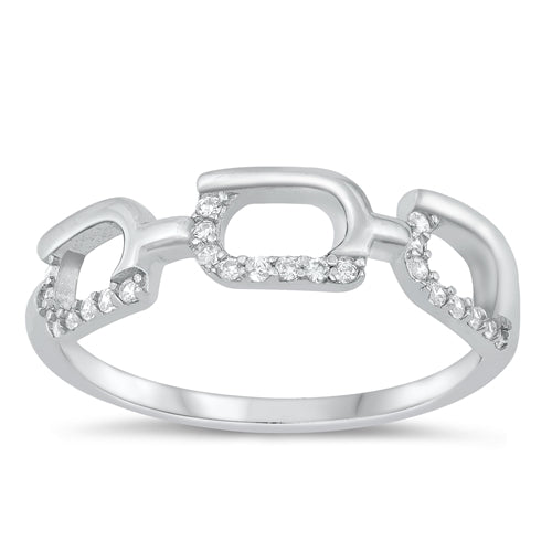 Lhr1073489 Sterling Silver Ring Cz