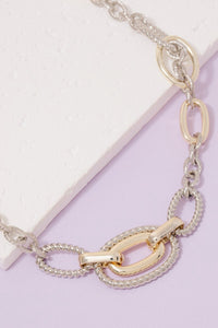 Lhn11499 Fashion Necklace 2 Tone