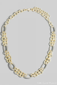 Lhn11509 Fashion Necklace Link 2 Tone