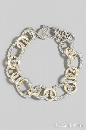 Lhb1109b Fashion Bracelet Two Tone