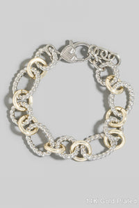 Lhb1109b Fashion Bracelet Two Tone