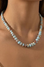 Load image into Gallery viewer, Lhn1207 Fashion Semi Precious Stone Beaded Necklace 5 Assorted Colors