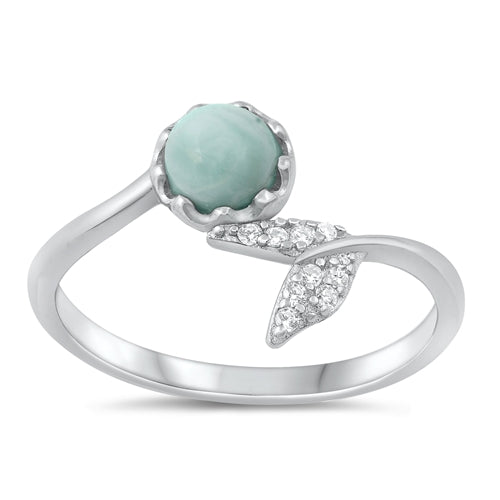 Lhr1316679Lr Sterling Silver Ring Real Stone Larimar