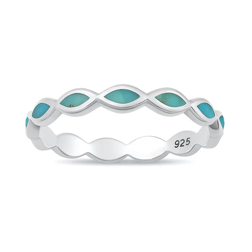 Lhr1318479 Sterling Silver Turquoise Ring