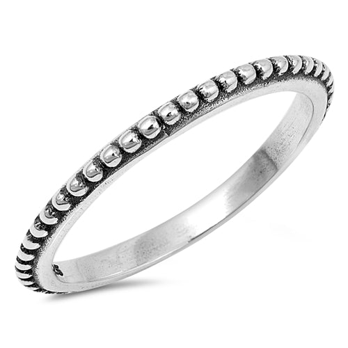 Lhr1424129 Sterling Silver Bali Band Ring