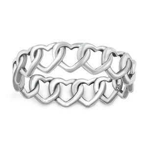 Lhr1454329 Sterling Silver Heart Ring