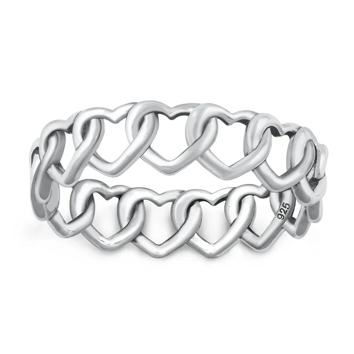 Lhr1454329 Sterling Silver Heart Ring