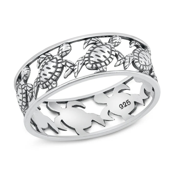 Lhr1455539 Sterling Silver Turtle Ring