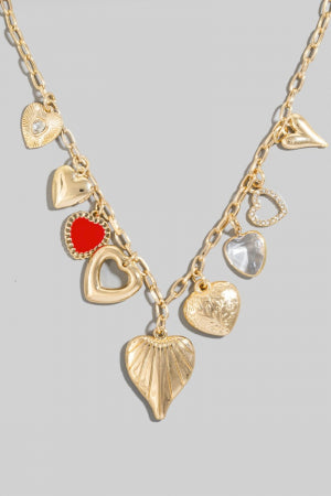 Lhn1869 Fashion Necklace Heart Charm