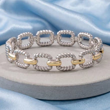 Load image into Gallery viewer, Lhr21479 Fashion Link Two Tone Bracelet