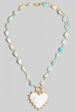 Load image into Gallery viewer, Lhb92341 Fashion Necklace Beaded White Heart Drop 3 Colors