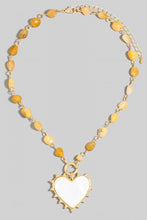 Load image into Gallery viewer, Lhb92341 Fashion Necklace Beaded White Heart Drop 3 Colors