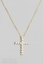 Load image into Gallery viewer, Lhn925230 Fashion Cz Cross Necklace 2 colors silver/gold