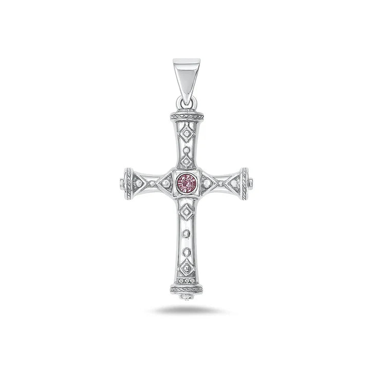 Lhp3100349 Sterling Silver Cross + Chain
