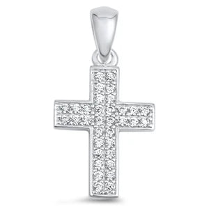 Lhp3105169 Sterling Silver Pave Cz Cross + Chain