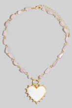 Load image into Gallery viewer, Lhb92341 Fashion Necklace Beaded White Heart Drop 3 Colors