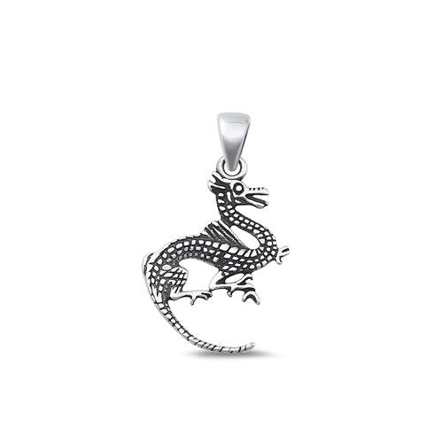 Lhp9349154 Sterling Silver Dragon Necklace 18'' chain