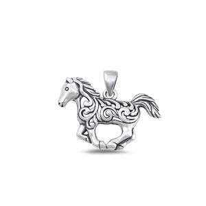 Lhp9349203 Sterling Silver Horse Necklace