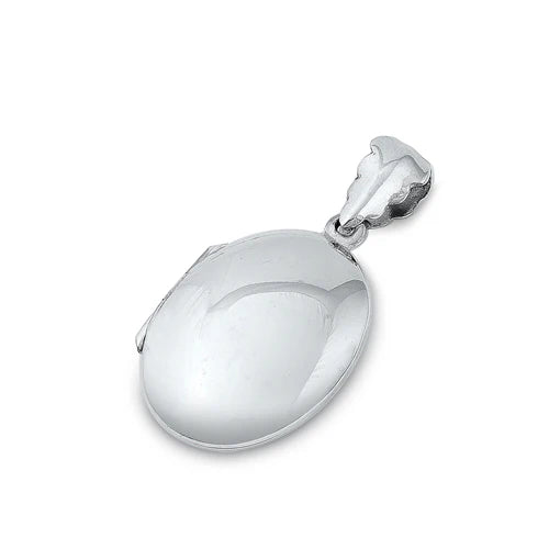 Lhp3701819 Sterling Silver Locket Oval Design chain 18-20''