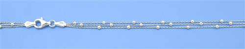 Lhb384179 Sterling Silver Multi Chain Delicate Bracelet