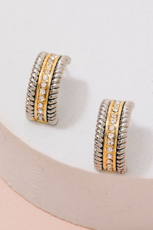 Lhe40429 Fashion Earring Hoop Gold Silver