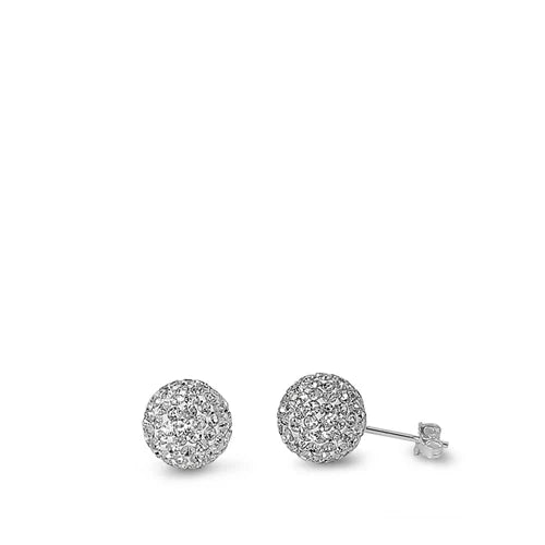 Lhe4109129 Sterling Silver Cz Ball Earring 8 MM