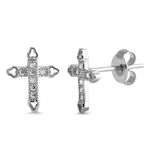 Lhe4112219 Sterling Silver Cross Earring