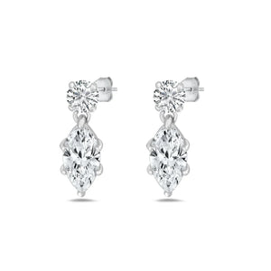 Lhe4116889 Sterling Silver Cz Drop Earring