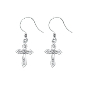 Lhe4117269 Sterling Silver Cross Earring