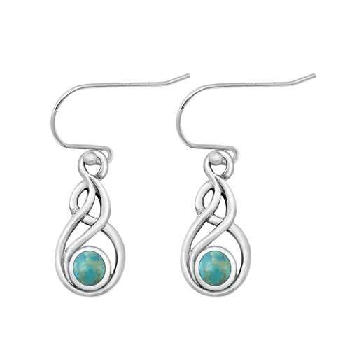 Lhe4308239 Sterling Silver Turquoise Drop Earring