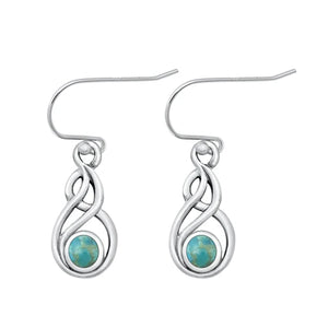 Lhe4308239 Sterling Silver Turquoise Drop Earring