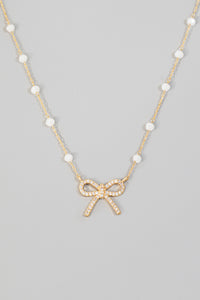 lhn43609 Fashion Necklace Bow