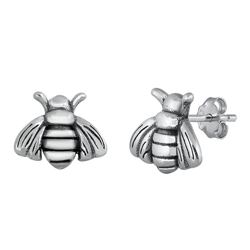 Lhe441797 Sterling Silver Bee Earring