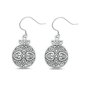Lhe4424439 Sterling Silver Round Bali Style Earring