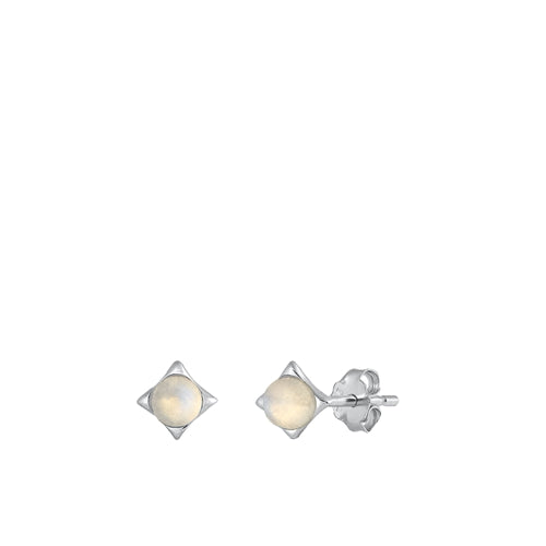 Lhe4511639MS Sterling Silver Moonstone Earring