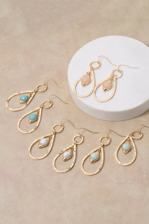 Lhe47799 Fashion Earring Drop  4 Assorted Colors