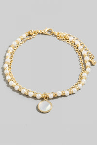 Lhb04963 Fashion Bracelet Pearl Drop & Chain