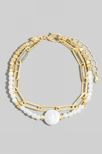 Lhb50859 Fashion Bracelet Pearl & Beads