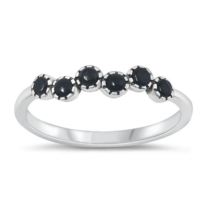 Lhr1511419 Sterling Silver Black Onyx Ring