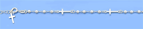 Lhb5384109 Sterling Silver Cross Bracelet