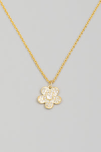 Lhn70429 Fashion Necklace Flower Crystal