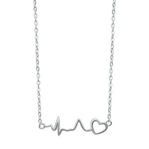 Lhn7109899 Sterling Silver Heart Beat