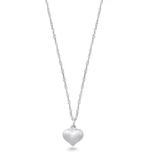 Lhn7482269 Sterling Silver Heart Necklace